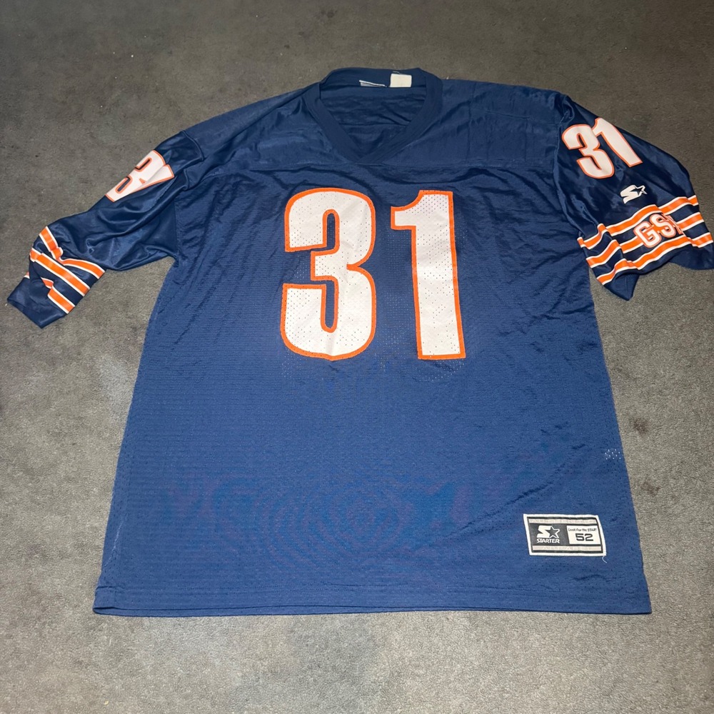 Vintage 1995 Starter Chicago Bears Rashaan Salaam 31 Jersey Navy Blue Mens 52 XL